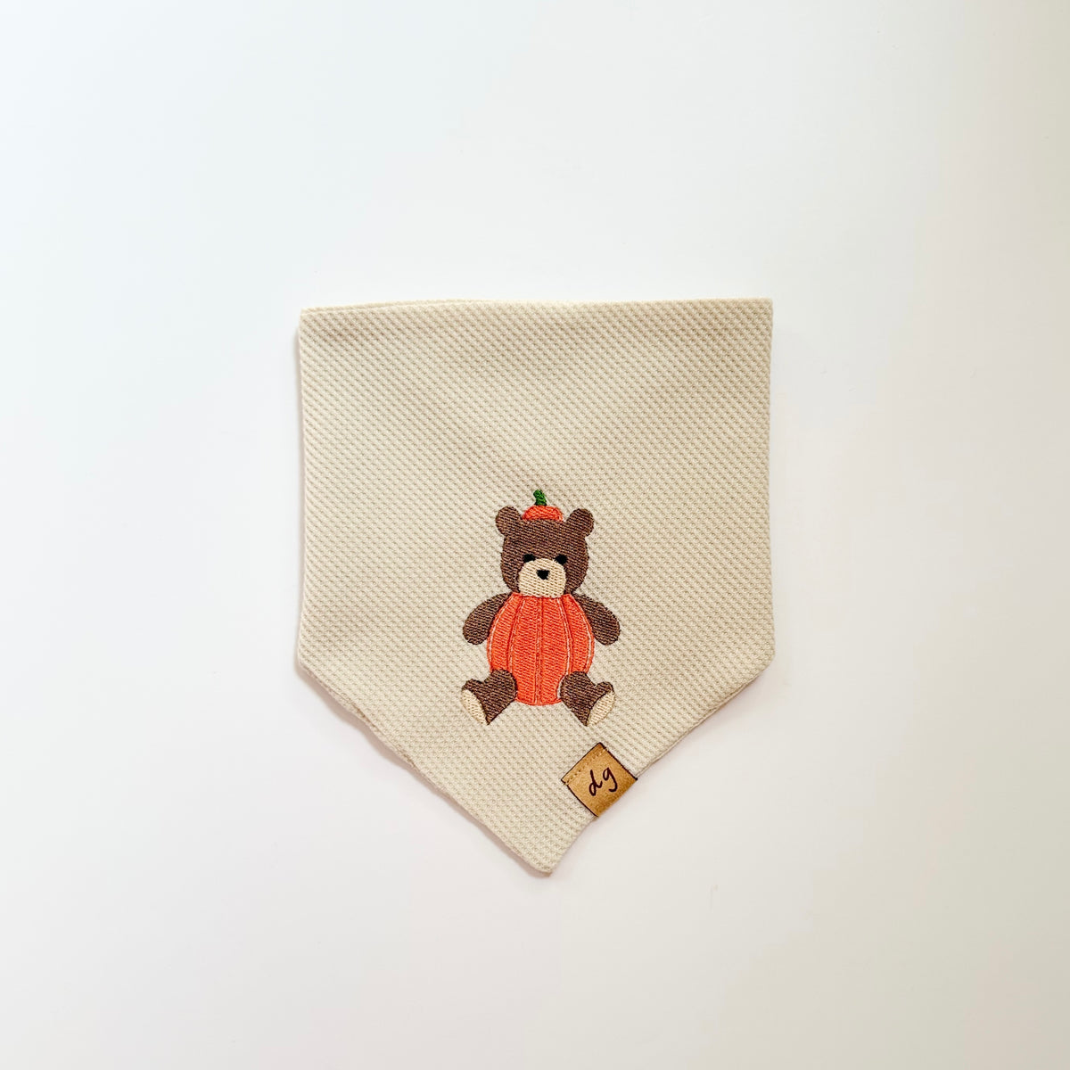 Pumpkin Bear Dog Bandana