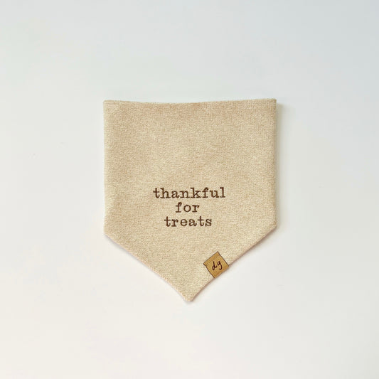 Thankful For Treats Dog Bandana