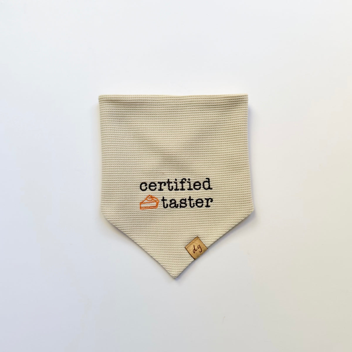 Certified Pie Taster Dog Bandana